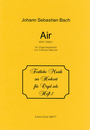 Book cover for Air D-Dur BWV 1068,2 (für Orgel)