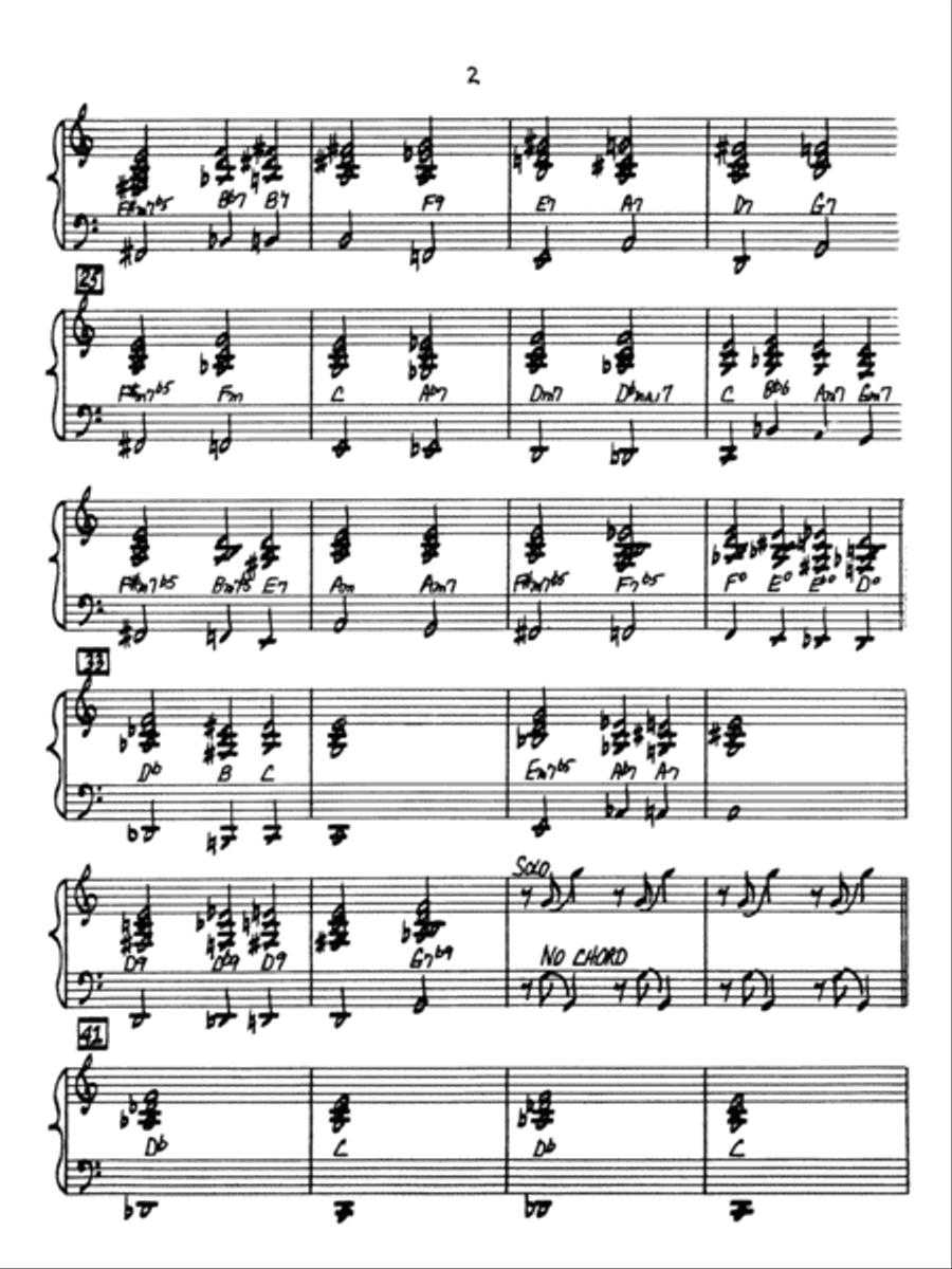 April in Paris: Piano Accompaniment Jazz Ensemble scores gallery preview page 2