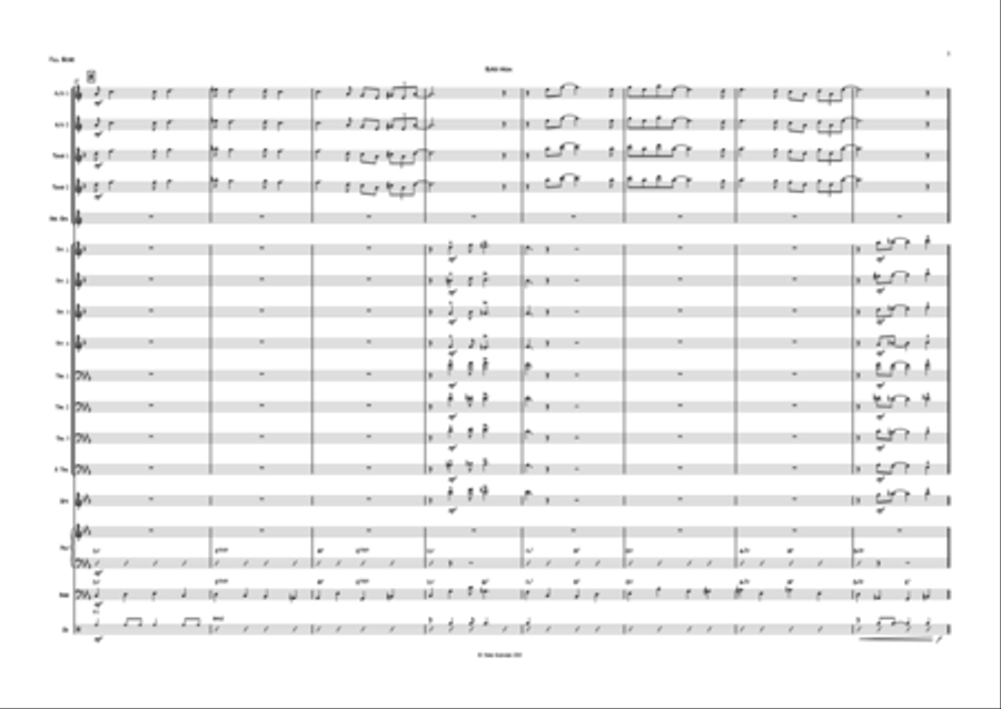 Super Moon Super Moon Jazz Ensemble scores gallery preview page 3