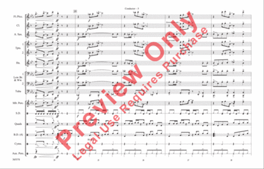 Soul Man Marching Band scores gallery preview page 6