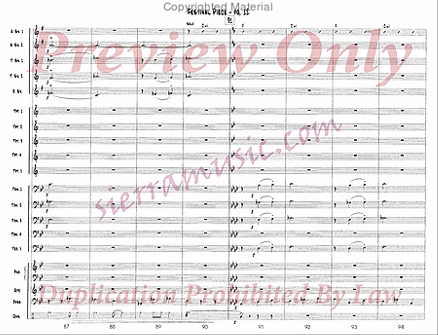 Festival Piece Big Band scores gallery preview page 13