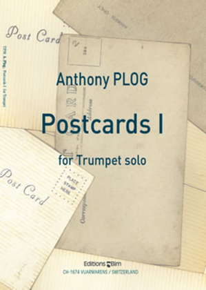 Book cover for Postcards I for trumpet