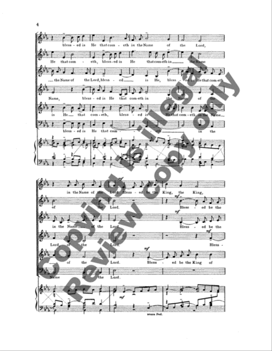 Hosanna to the Son of David SSAATB scores gallery preview page 10