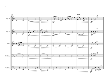 Central African Republic National Anthem for Brass Quintet image number null