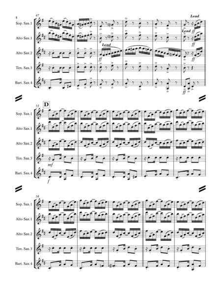 Tico-Tico no fubá (for Saxophone Quartet SATB ot AATB) image number null