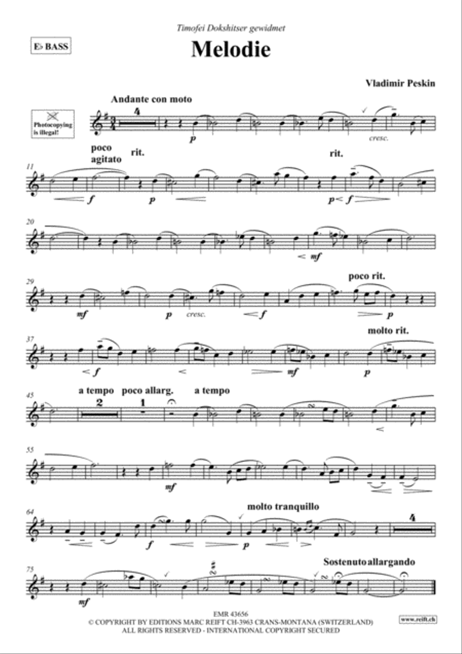 Melodie Melodie Piano Accompaniment scores gallery preview page 2