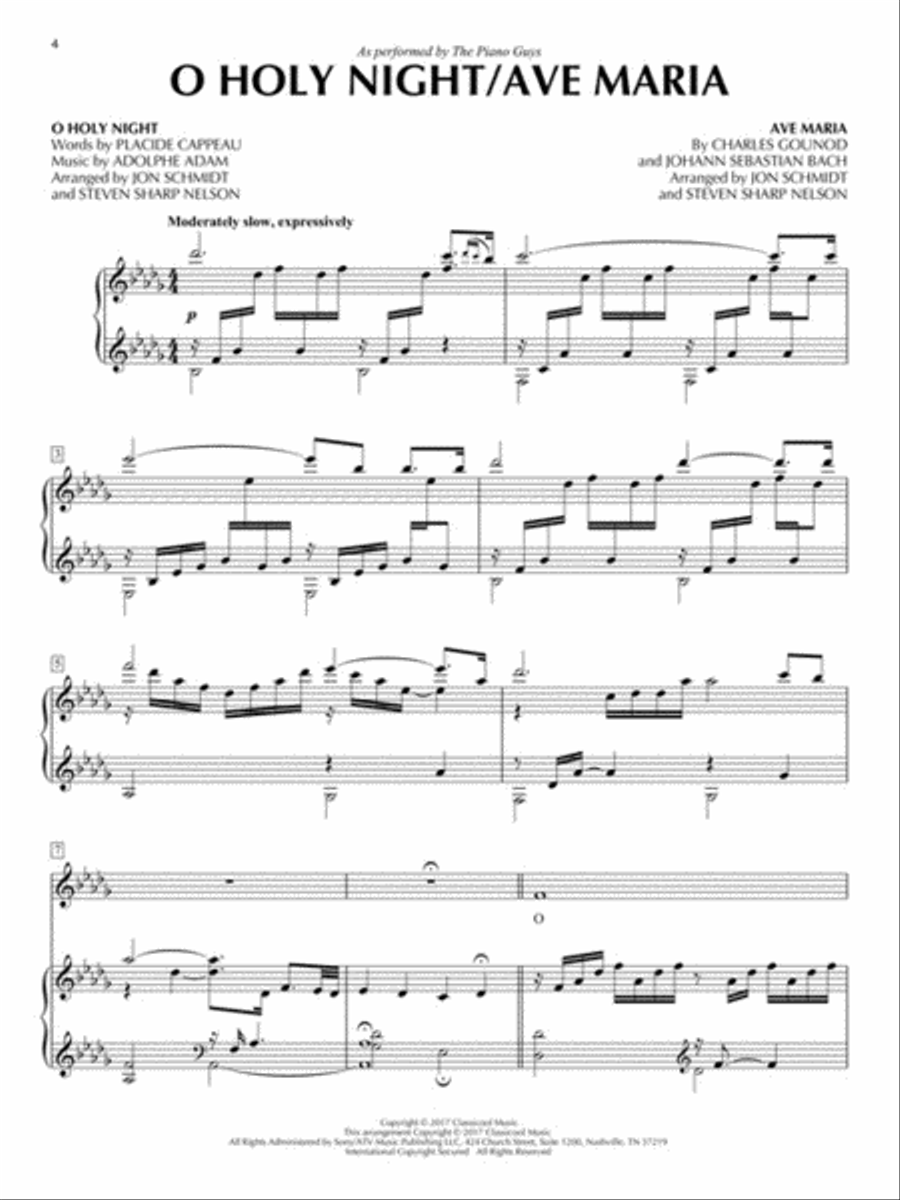 The Piano Guys - Christmas Together Piano, Vocal, Guitar scores gallery preview page 3