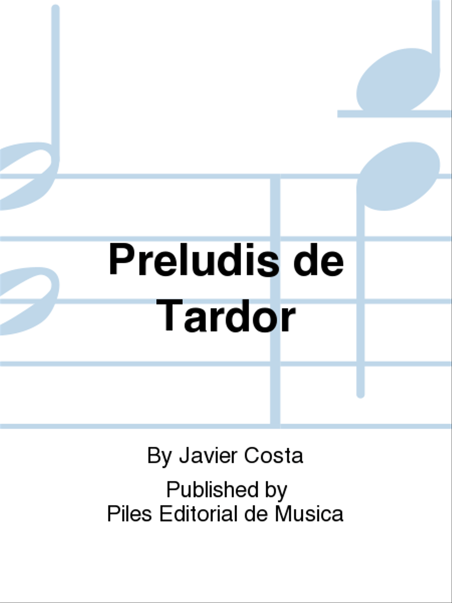 Preludis de Tardor Preludis de Tardor Piano Solo scores gallery preview page 1