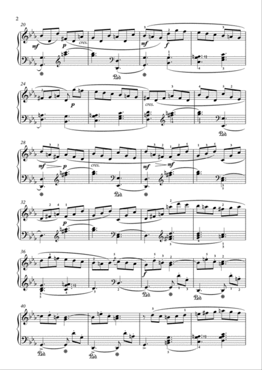 Scarlatti-Sonata in c-minor L.410 K.174(piano) Piano Solo scores gallery preview page 3