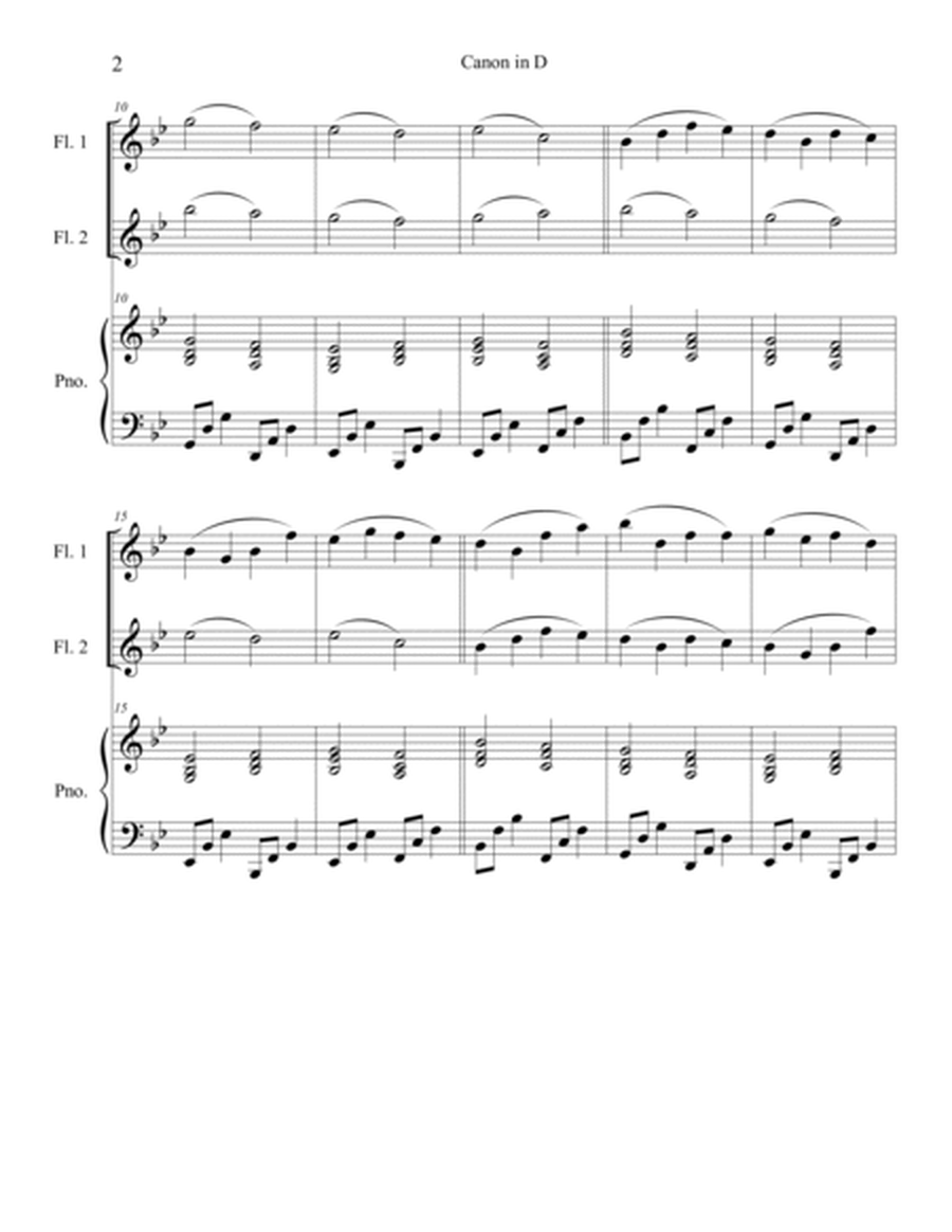 Canon in D for 2 Flutes and Piano image number null