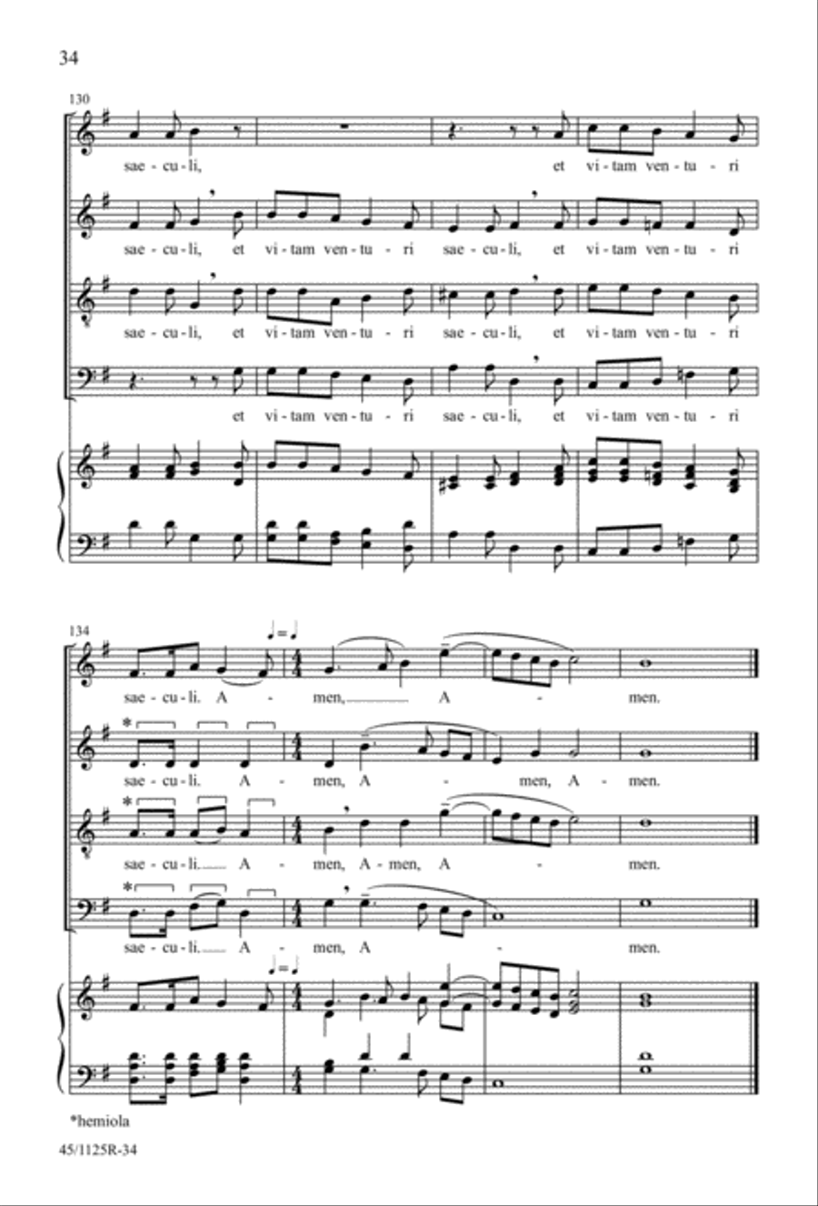 Missa super Dixit Maria 4-Part scores gallery preview page 36