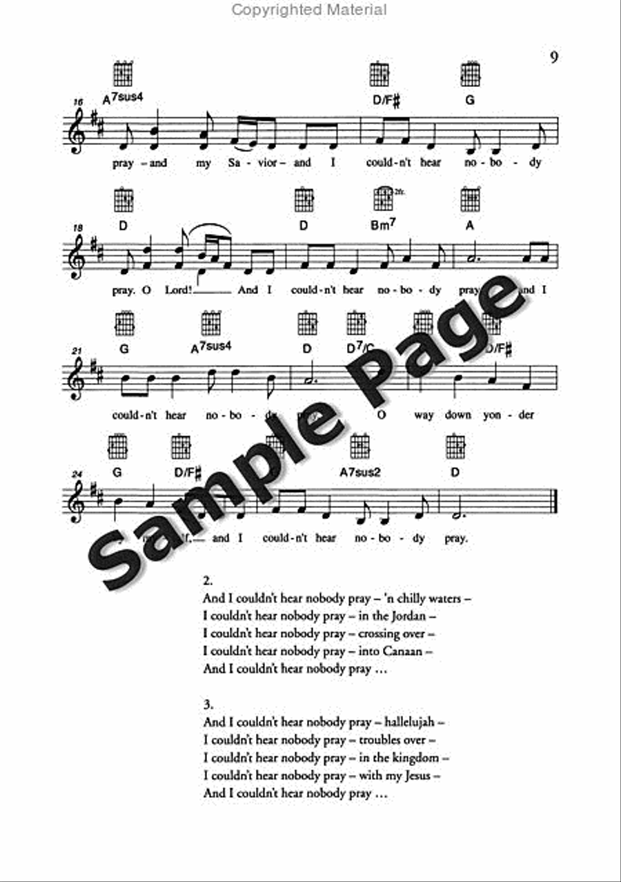 Best of Spirituals & Gospels Acoustic Guitar scores gallery preview page 10