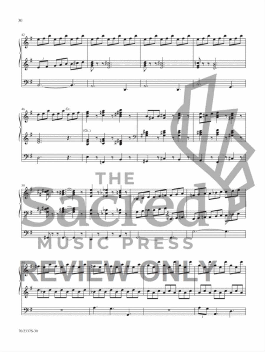 My Song Is Love Unknown Organ Solo scores gallery preview page 21