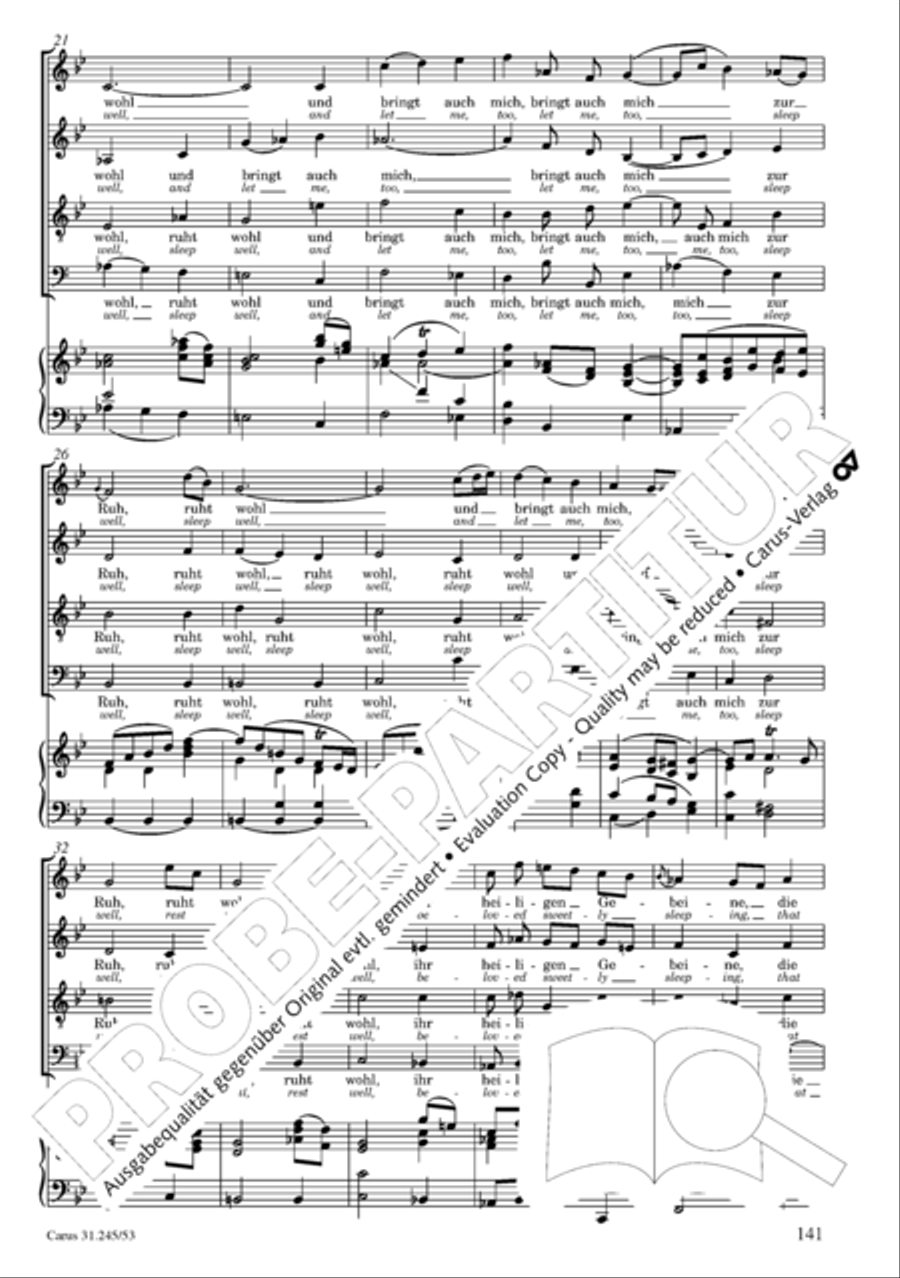 St. John Passion (Johannes-Passion) 4-Part scores gallery preview page 142