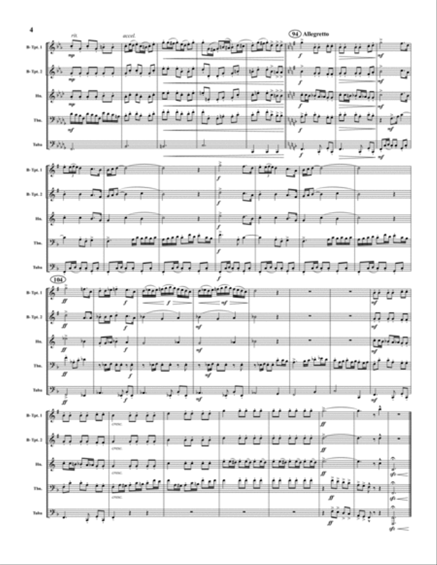 Sevilla Brass Quintet scores gallery preview page 4
