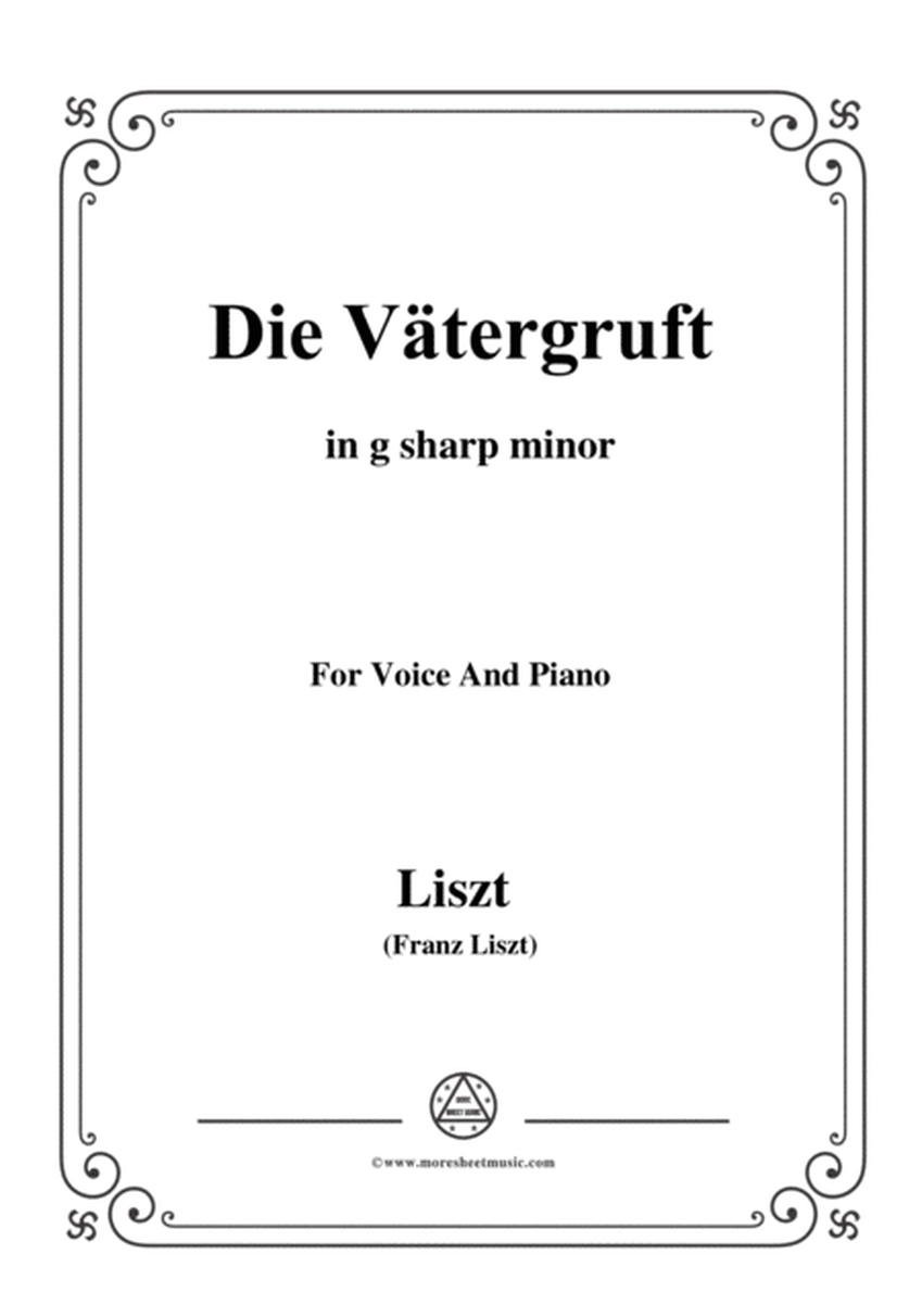 Liszt-Die Vätergruft in g sharp minor,for Voice and Piano image number null