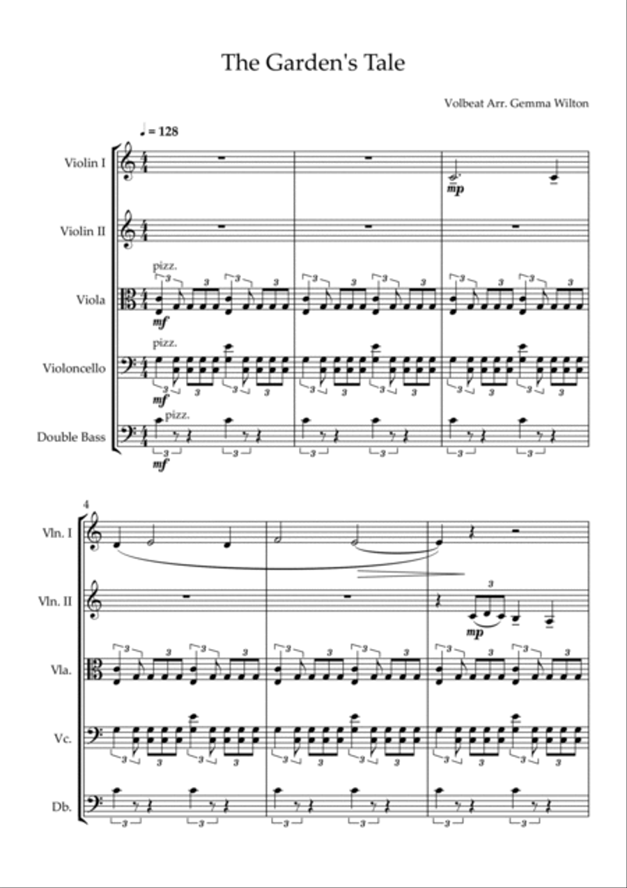 The Gardens Tale String Quartet scores gallery preview page 2