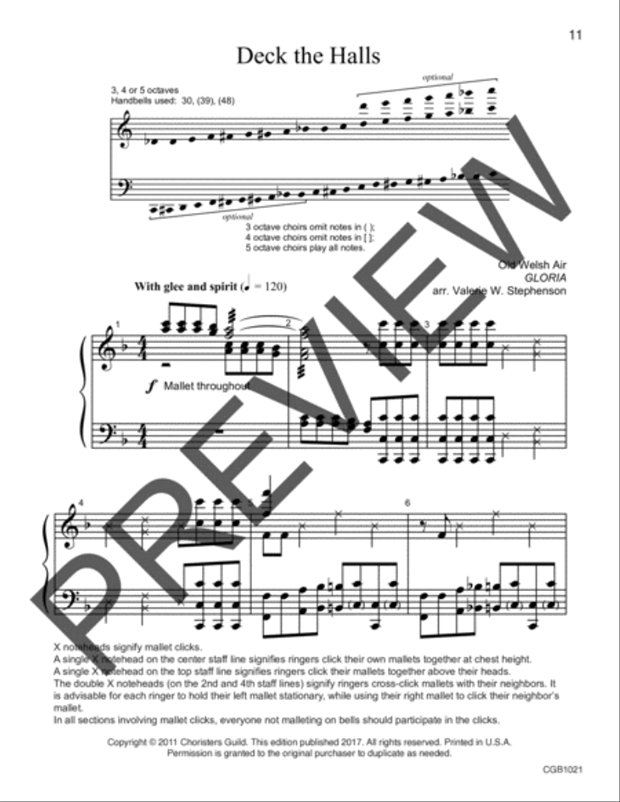 Strike the Harp and Join the Chorus Choir scores gallery preview page 5