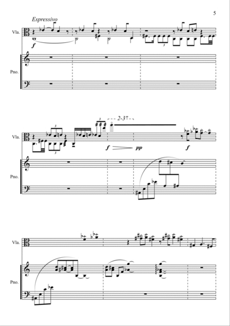 Prelude & Scherzo for viola & piano Chamber Music scores gallery preview page 6