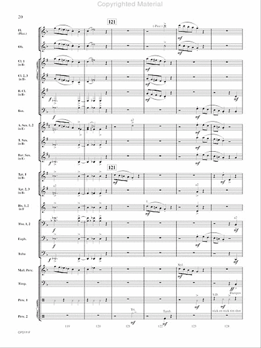 The Old Red Mill Concert Band scores gallery preview page 21