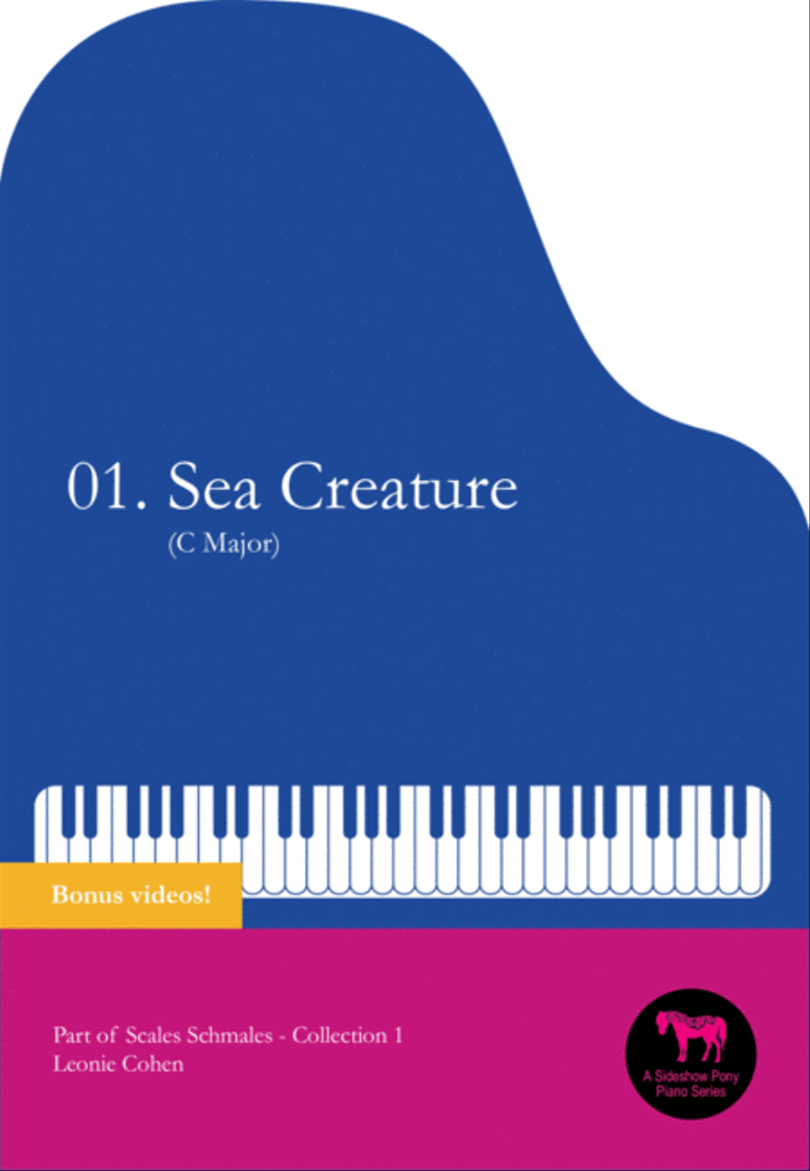 SEA CREATURE – Preliminary Grade (St Cecilia syllabus) – from Scales Schmales piano collection 1 Easy Piano scores gallery preview page 1