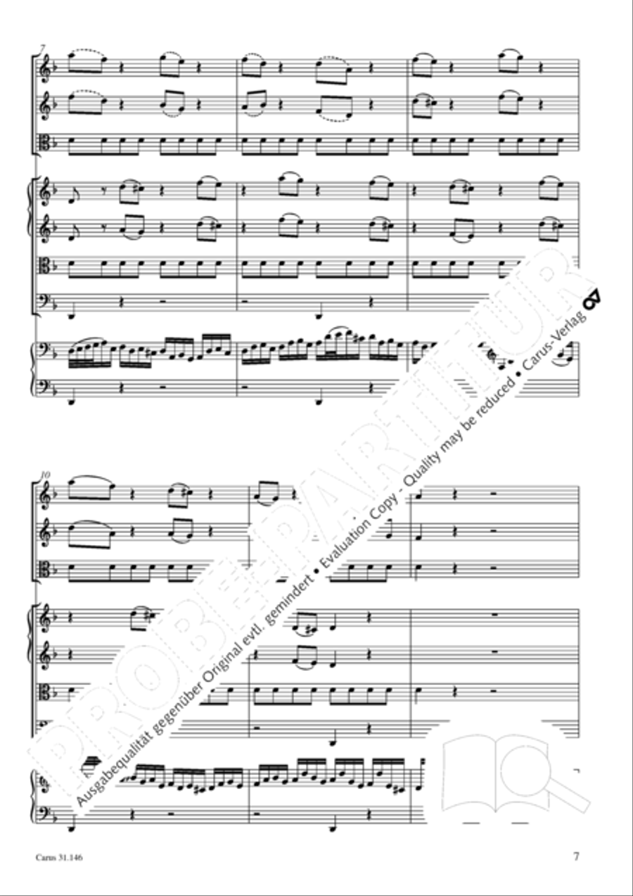 Through bitter tribulation we enter into God's kingdom (Wir mussen durch viel Trubsal in das Reich Gottes eingehen) 4-Part scores gallery preview page 8