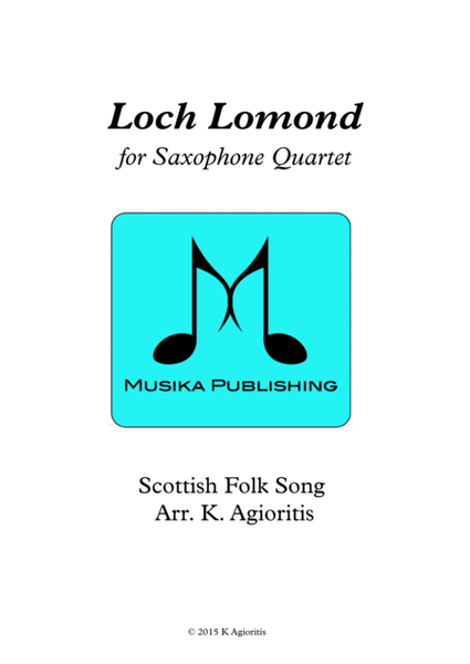 Loch Lomond - for Saxophone Quartet image number null