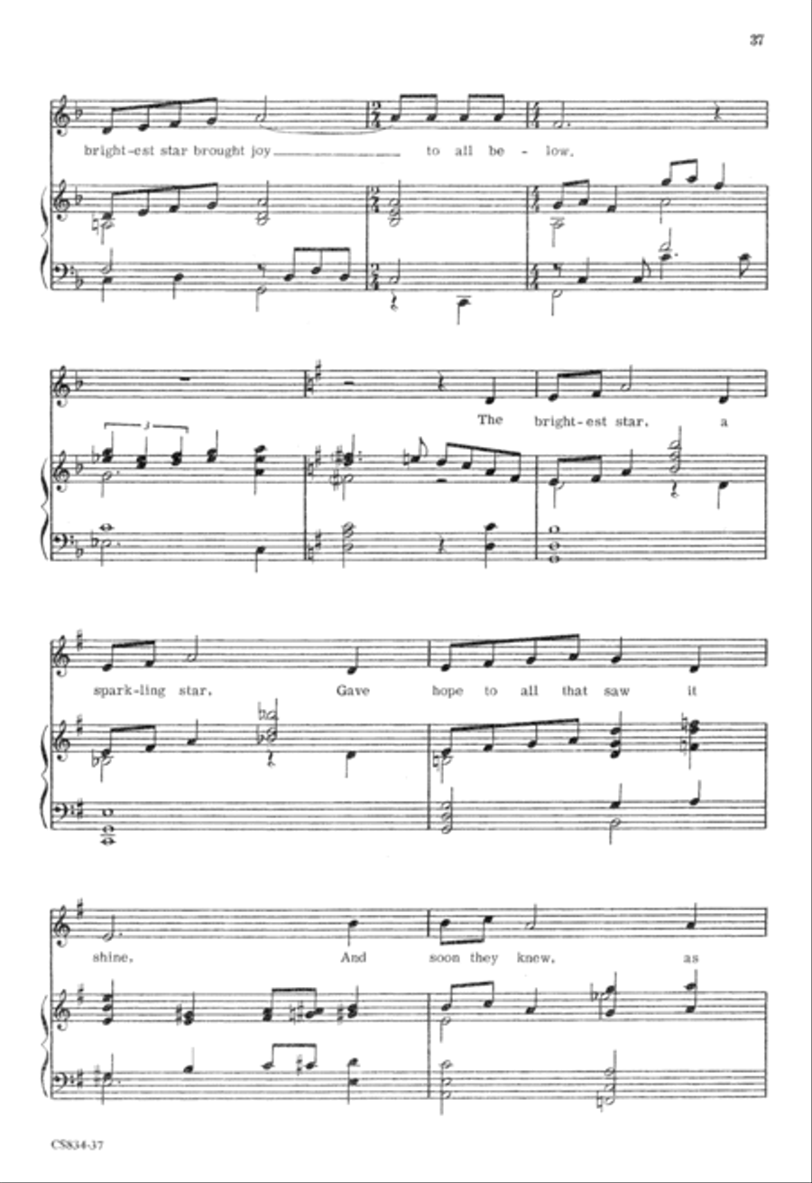 The Brightest Star Unison Choir scores gallery preview page 37