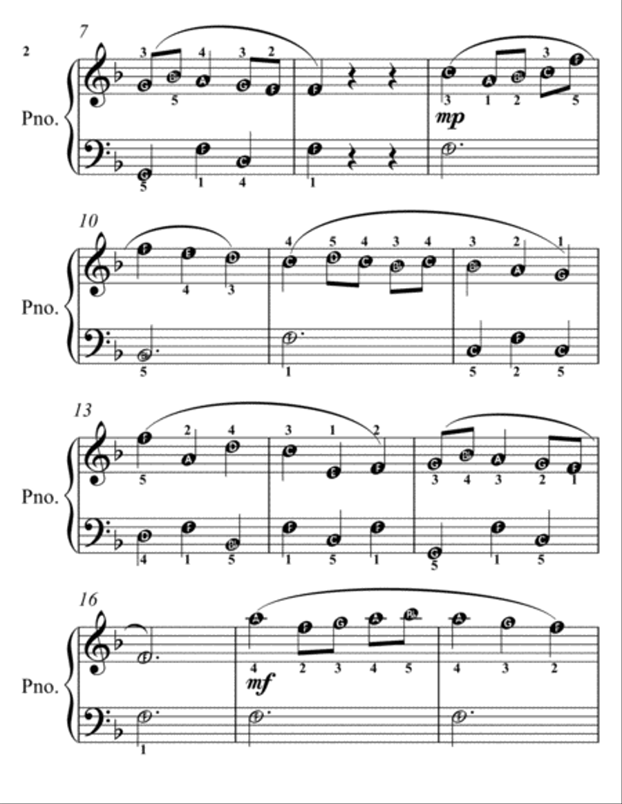 Petite Classics for Easiest Piano Booklet M2 Easy Piano scores gallery preview page 4