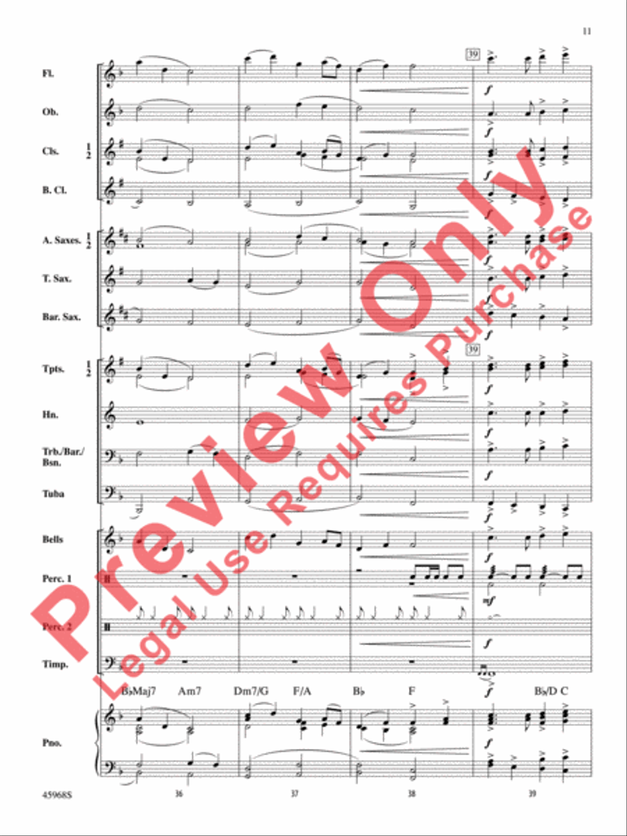 A Song of Hanukkah Concert Band scores gallery preview page 12
