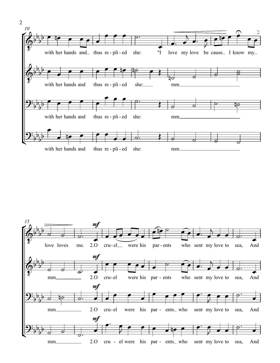 I Love my Love TTBB scores gallery preview page 2