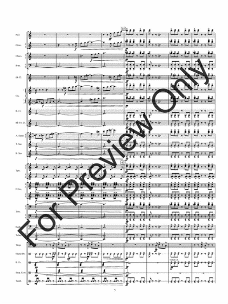 Kirkpatrick Fanfare (Score) Concert Band scores gallery preview page 8