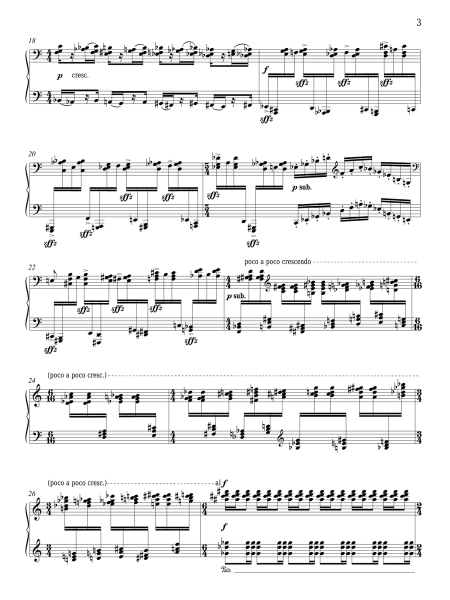 Dichotomie I - Méchanisme Piano Solo scores gallery preview page 3