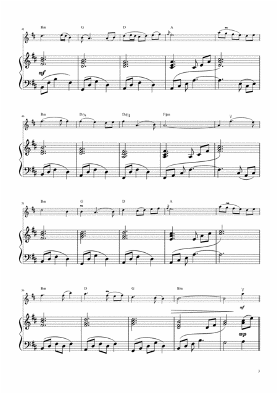 The Parting Glass - Celtic Violin Solo with Piano Accompaniment Violin Solo scores gallery preview page 4