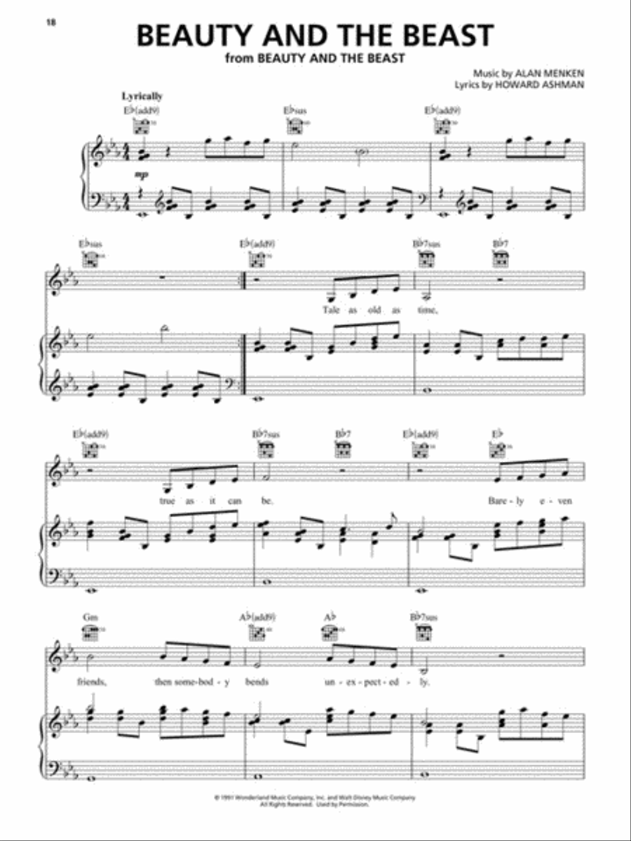The Disney Collection – 3rd Edition Piano, Vocal, Guitar scores gallery preview page 4