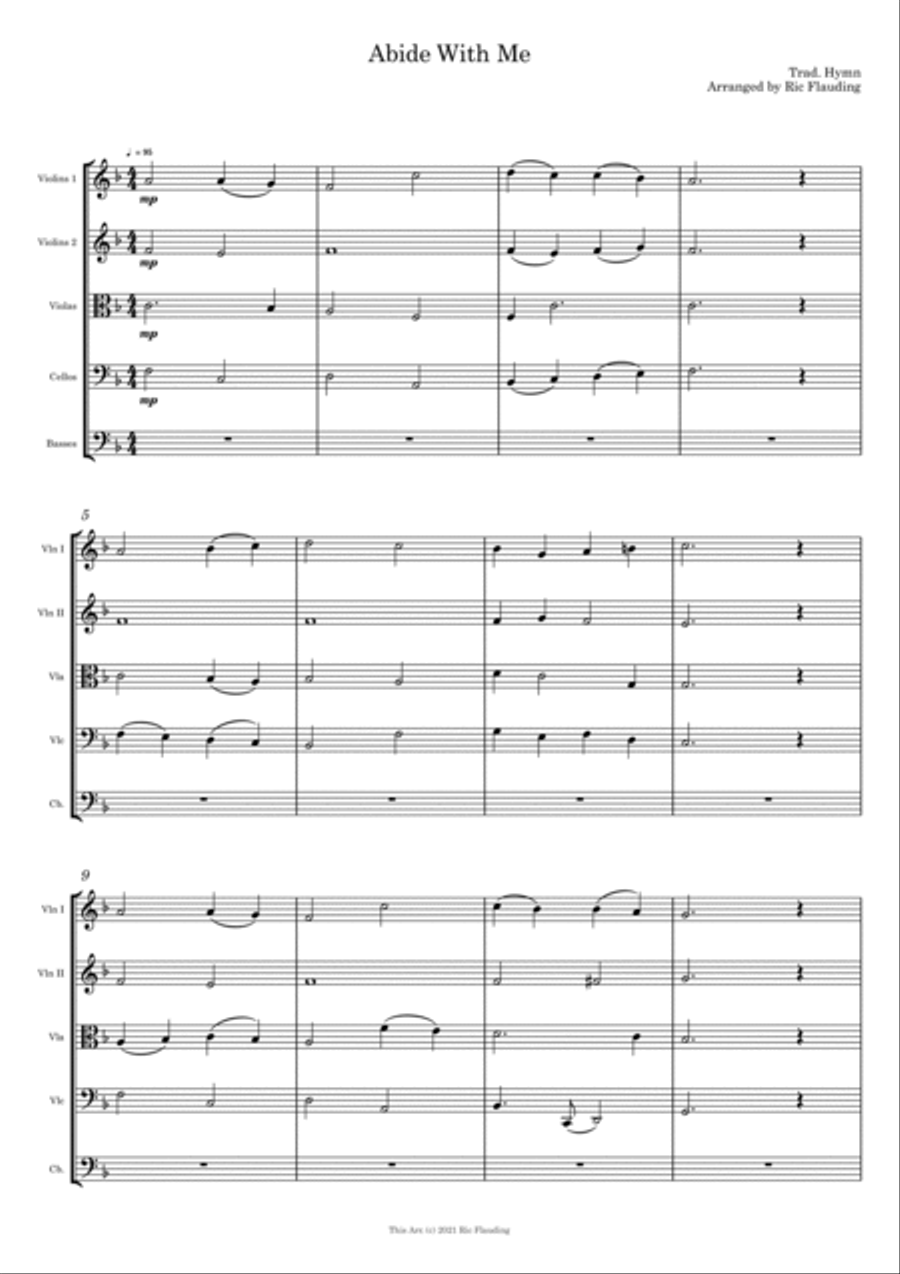 Abide With Me (Strings) String Orchestra scores gallery preview page 2