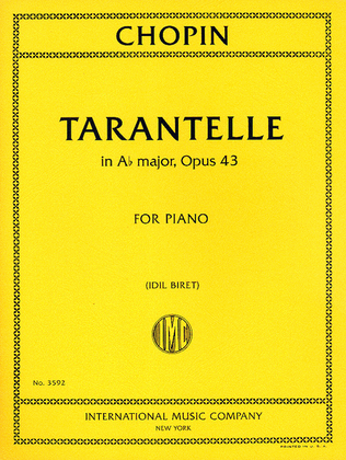 Book cover for Tarantelle in Ab Major, Opus 43