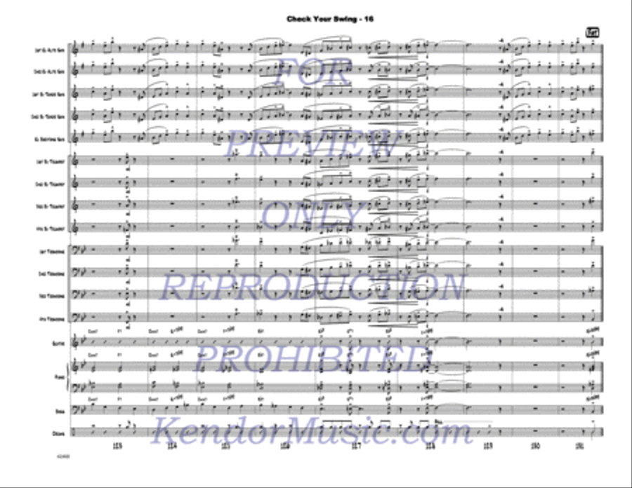 Check Your Swing Check Your Swing Jazz Ensemble scores gallery preview page 17