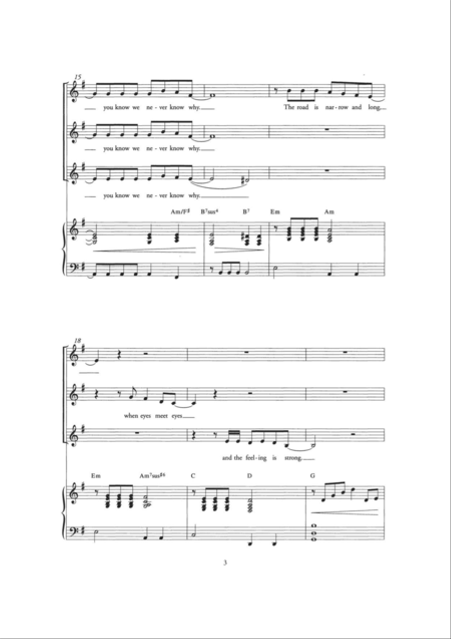 A Woman In Love (Arr. Berty Rice) Choir scores gallery preview page 3