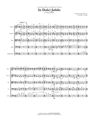 Book cover for In Dulci Jubilo (String Orchestra)