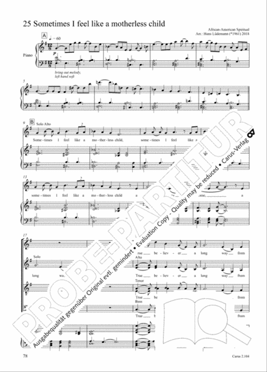 Hallelujah. Gospels and Spirituals for mixed choir Mixed Choir scores gallery preview page 66