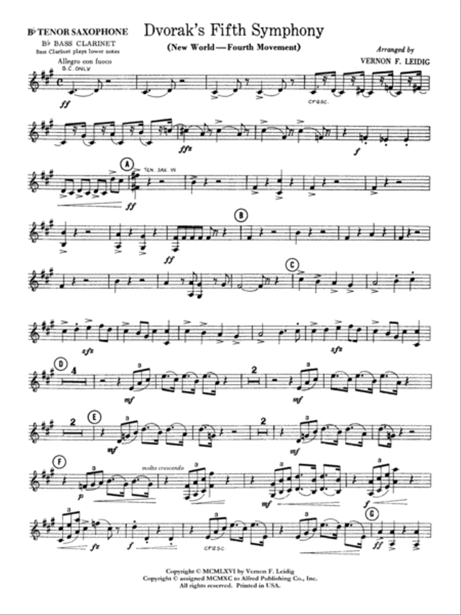 Dvorák's 5th Symphony (