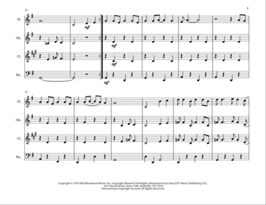Put Your Hand In The Hand Small Ensemble scores gallery preview page 4
