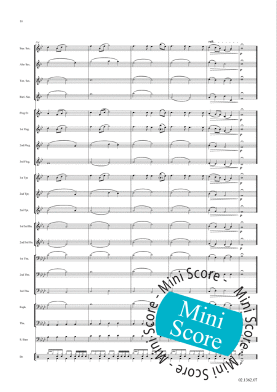 Fascinating Drums / Pavane In Blue Fanfare Band scores gallery preview page 24