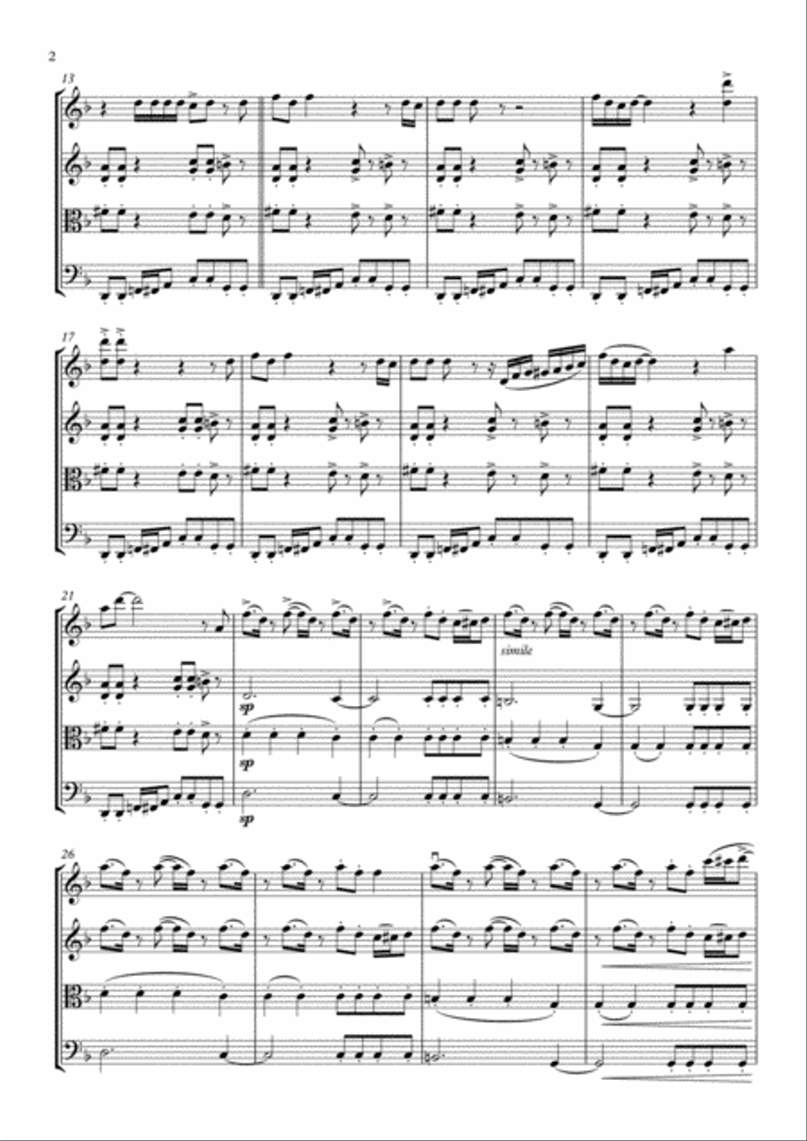 Ghostbusters String Quartet scores gallery preview page 3