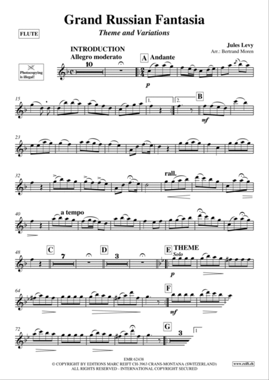Grand Russian Fantasia Flute Solo scores gallery preview page 3