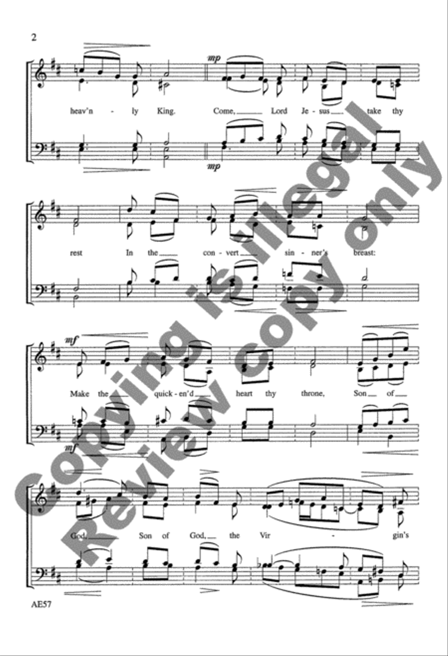 Savior of the Nations, Come 4-Part scores gallery preview page 7
