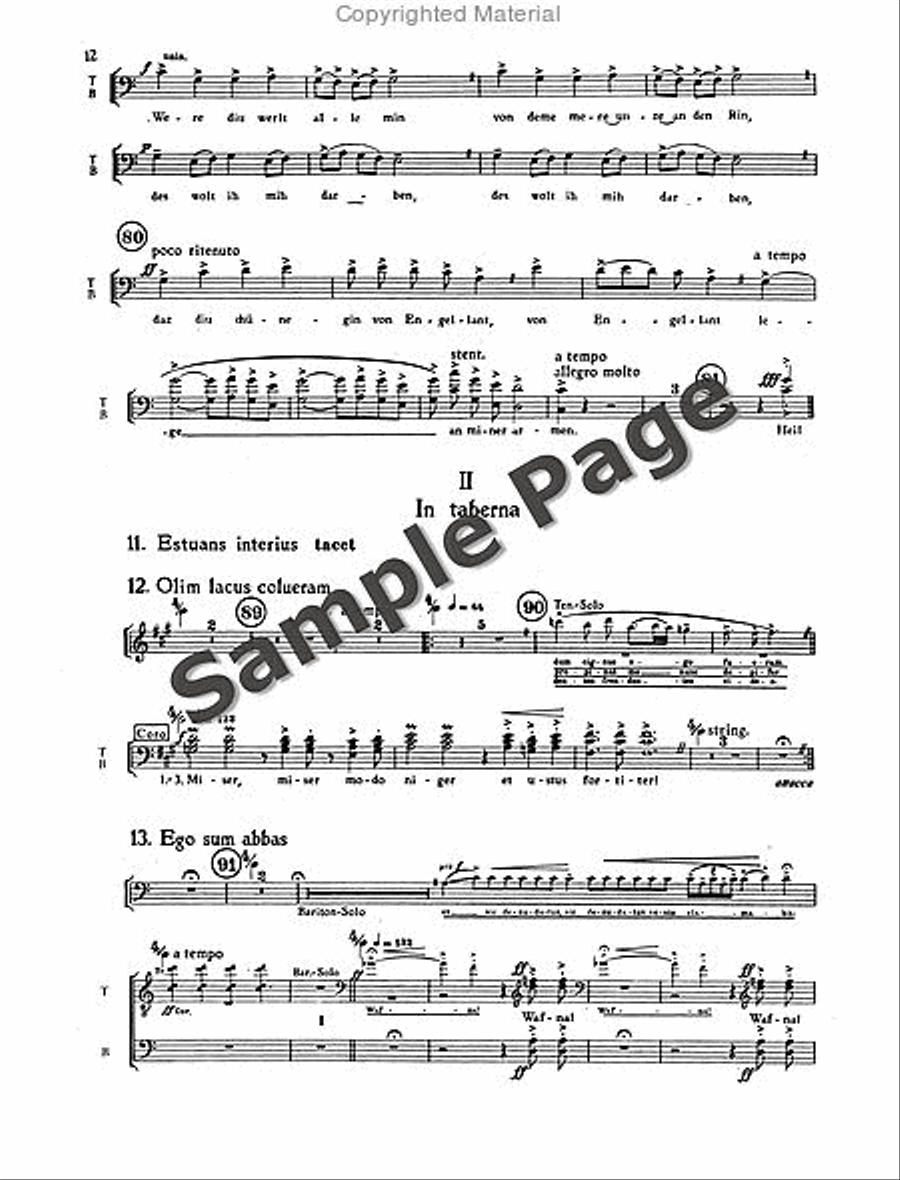 Carmina Burana Children's Choir scores gallery preview page 15