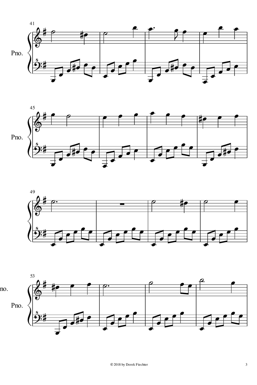 Forbidden Lullaby Piano Solo scores gallery preview page 3