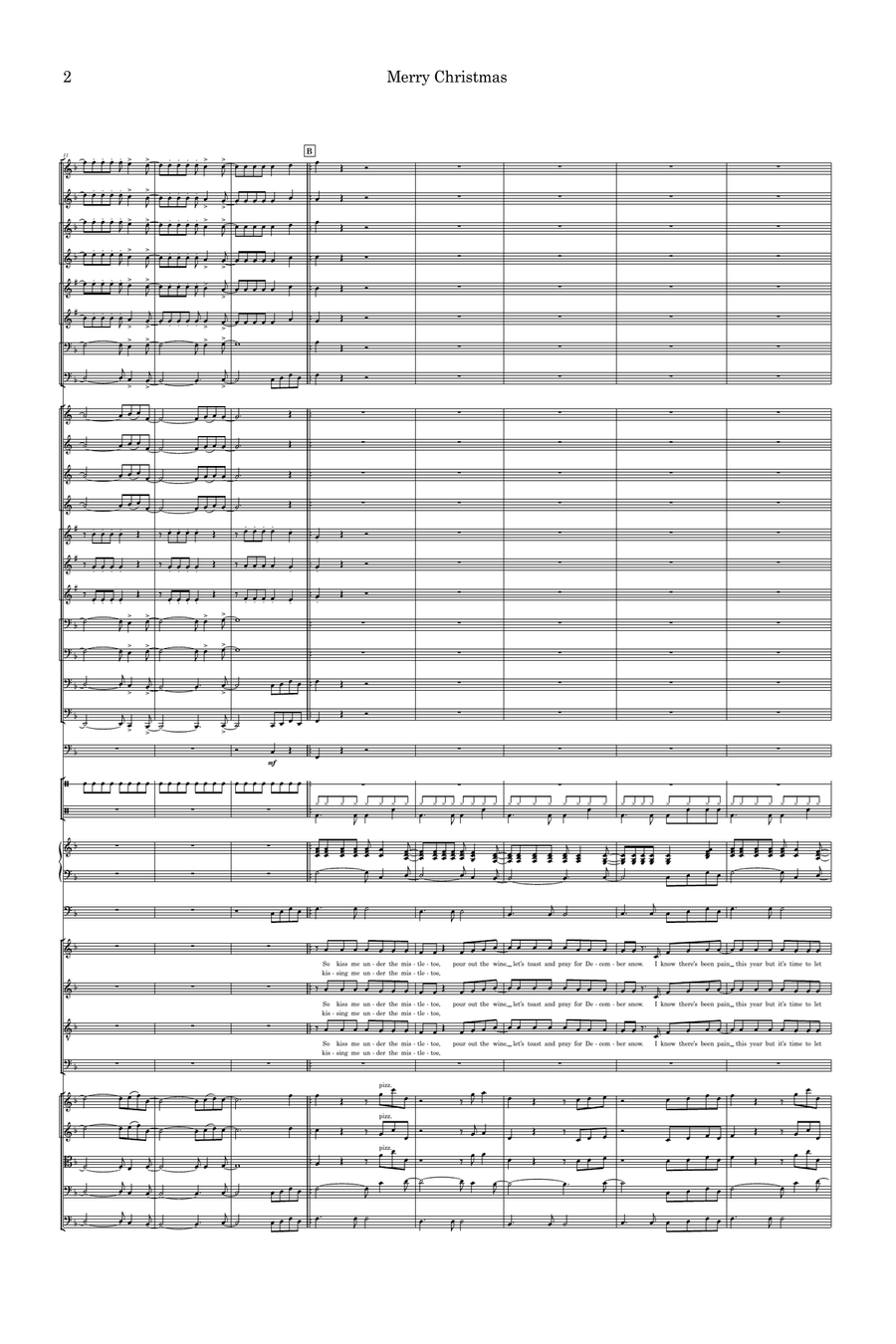 Merry Christmas Merry Christmas Full Orchestra scores gallery preview page 2